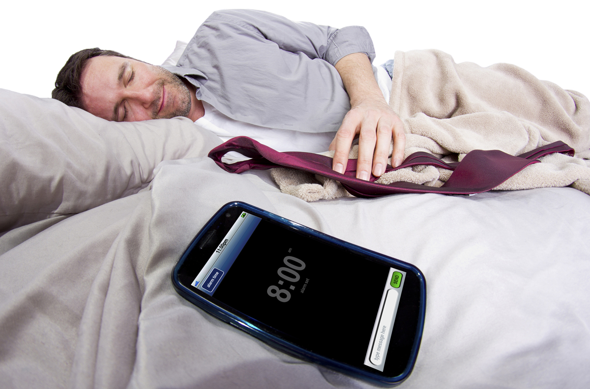 Смартфон в постели